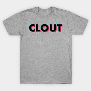 Clout Glitch Black T-Shirt